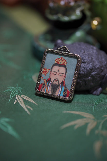 Leizu | Original Hand-Painted Taoist Deity Amulet